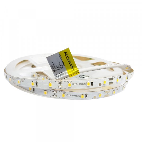 LED стрічка 12В RISHANG RD0860TA-B 2835-60-IP20-NW-8-12 6Вт 550Лм Білий Нейтральний 4000K CRI80 8мм