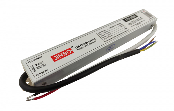 Блок живлення 12В 60Вт JLV-12060KA-W JINBO IP67 герметичний метал