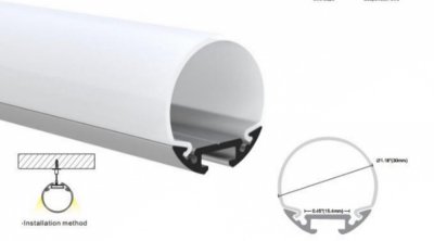 Розсіювач матовий до профілю LP-SPL174 по 3м