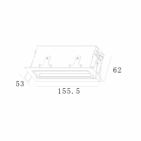 Вбудований світильник Skarlat RSL74104 52Вт WH+BK 4000K