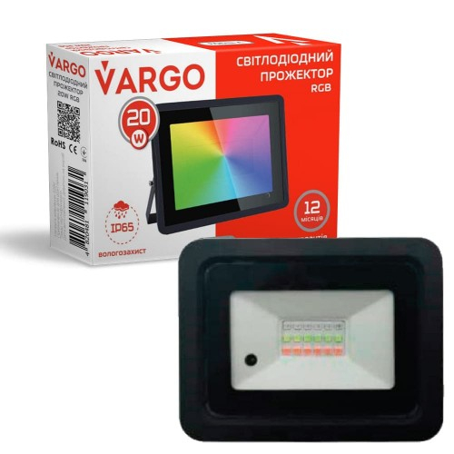 LED прожектор VARGO 10Вт RGB 220В 900lm 6500K