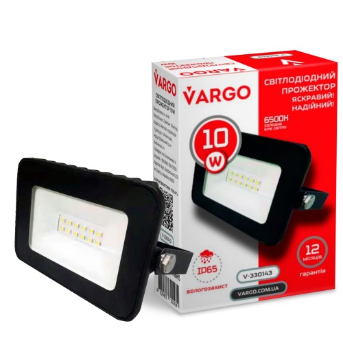 LED прожектор VARGO 10Вт 220В 900lm 6500K
