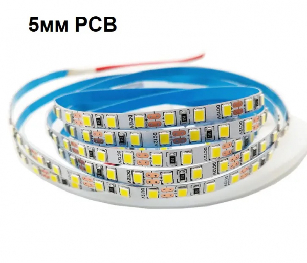 LED стрічка 12В 2835-120 9,6Вт Білий Нейтральний 4200К IP20 5мм