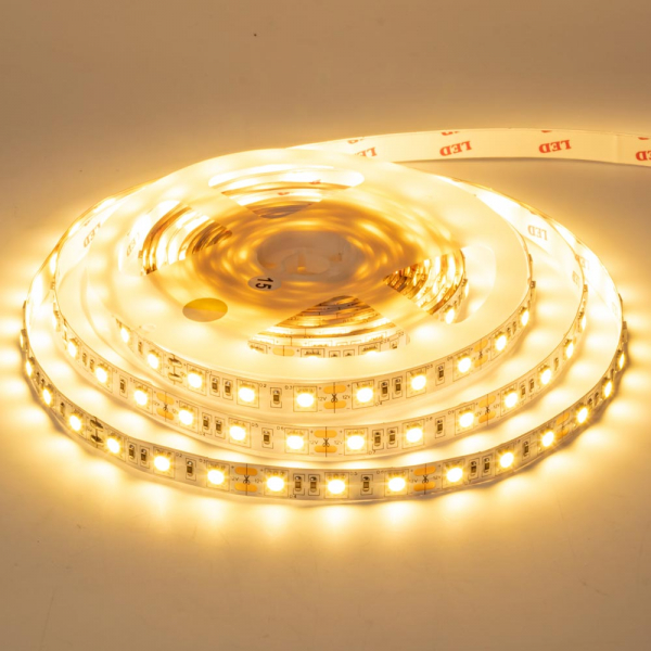 Led стрічка 12В MOTOKO-300WW5050-12 Білий Теплий 2700K-3500K IP20 10мм
