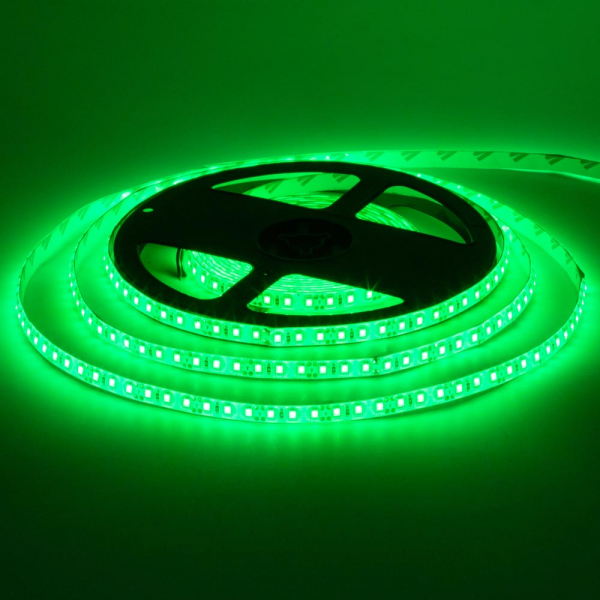 LED стрічка 12В MTK-600G-F-2835-12 8мм SMD 2835 120LED 9,6Вт Зелений IP65 8мм