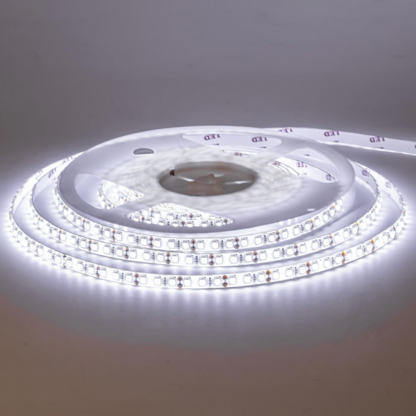 Led стрічка 12В MOTOKO-600W3528-12 9,6Вт 1200Лм Білий Холодний 7000K-8000K IP20 8мм
