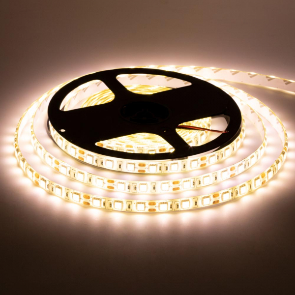LED стрічка 12В МТК-300WW-F-5050-12 SMD5050-60 14,4Вт 520Лм Білий Теплий 2700-3500К IP65 10мм