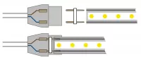 Кабель живлення Led стрічки 220В 12мм