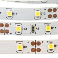 LED стрічка 12В AVT-Prof-300W3528-60-12 9Вт Білий Холодний 6500K-7000K 8мм