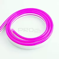 LED неон LF 8x16 2835-120 IP68 12В 12Вт Рожевий