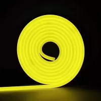 LED неон 12В LF 8х16 2835-120 IP68 12Вт Лимонно-жовтий