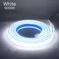 LED стрічка 220В СОВ320 9Вт Білий Холодний 5500-6000K IP68 8мм