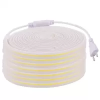 LED стрічка 220В СОВ 320 LED 9Вт Білий Теплий 2800-3200K IP68 8мм