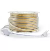 LED стрічка 220В СОВ320 9Вт Білий Холодний 5500-6000K IP68 8мм