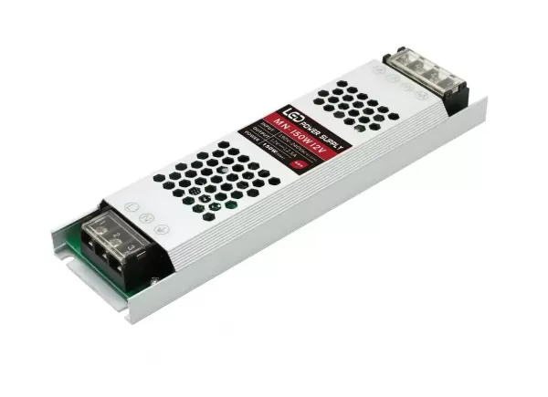 Блок живлення 12В MN-150-12 12,5А 150Вт SLIM алюмінієвий перфорований