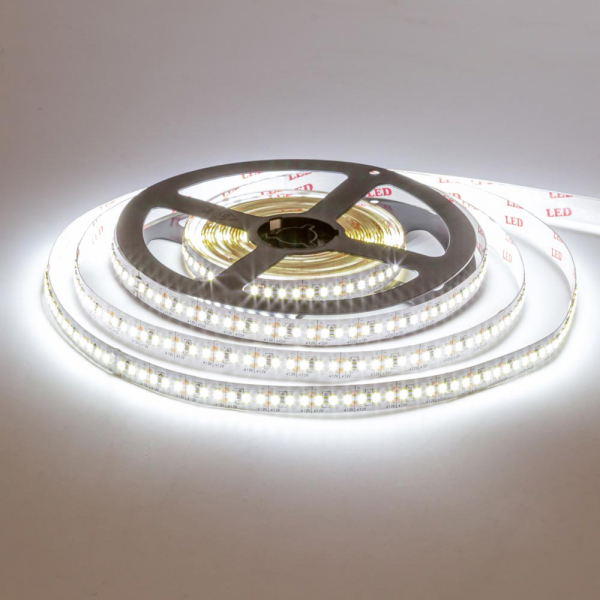 LED стрічка 12В AVT-1020Вт2835-12 18Вт 2200Лм Білий Холодний 6500K-7500K IP20 8мм