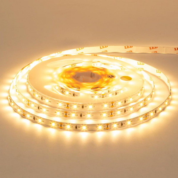 Led стрічка 12В MOTOKO-300WW3528-12 4,8Вт 800Лм Білий Теплий 2700K-3500K IP20 8мм