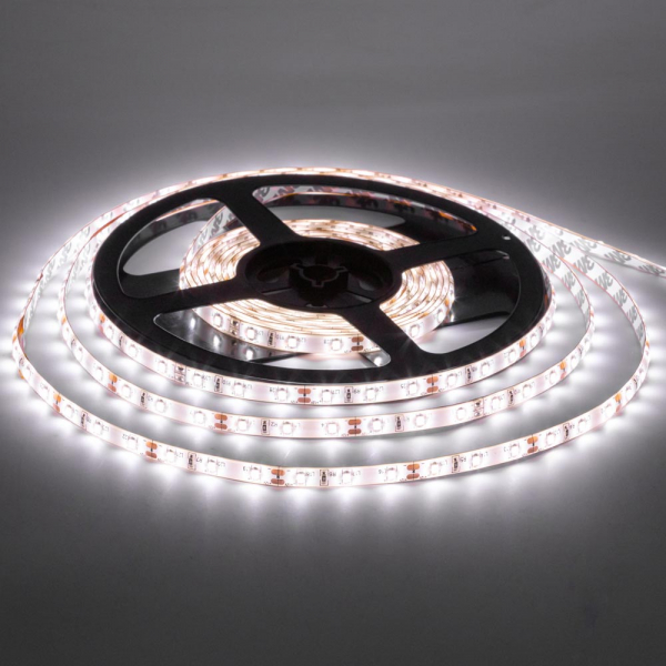 LED стрічка 12В MTK-600W3528-120-12 9,6Вт 900Лм Білий Холодний 7000K-8000K IP20 8мм