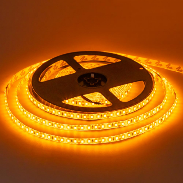LED стрічка 12В MTK-600Y-F-3528-120-12 9,6Вт Жовтий IP65 8мм