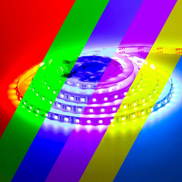 Led стрічка 12В МOТOКO-300RGB5050-12 RGB IP20 10мм