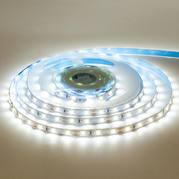 LED стрічка 12В AVT-Prof-300W3528-60-12 9Вт Білий Холодний 6500K-7000K 8мм