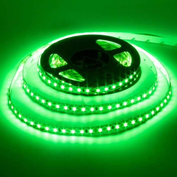 LED стрічка 12В AVT-600G3528-120 9,6Вт Зелений IP20 8мм