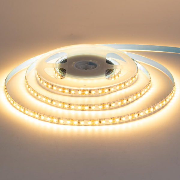 LED стрічка 12В AVT-840WW2835-168-12 12Вт 1380Лм Білий Теплий 2700-3500К IP20 10мм