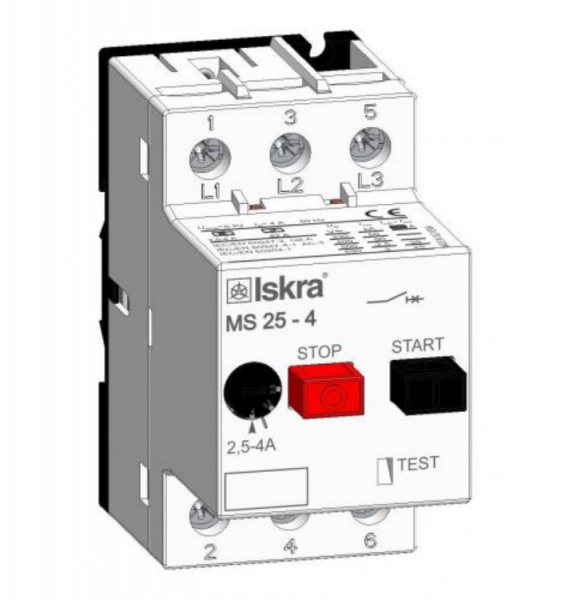 Автомат захисту електродвигуна ABB MS25-4А