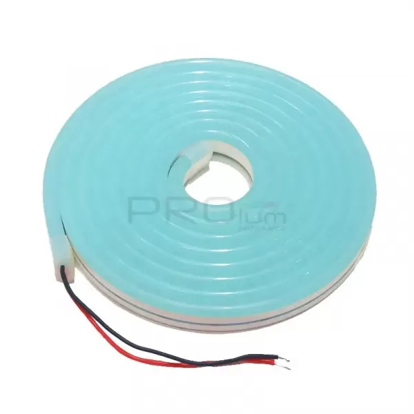 LED неон 12В LF 8х16 2835-120 IP68 12Вт Блакитний лід