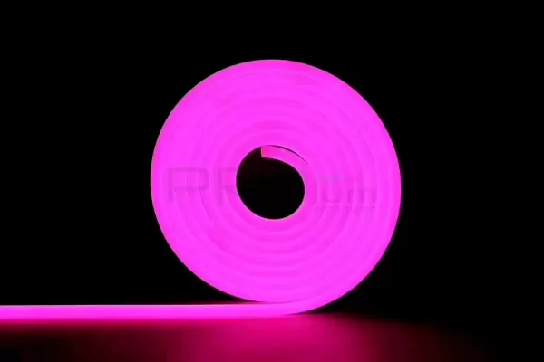 LED неон SF 8x16 2835-120 IP68 12В 10Вт Світло-Рожевий