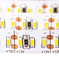 LED стрічка 12В AVT-1020Вт2835-12 18Вт 2200Лм Білий Холодний 6500K-7500K IP20 8мм