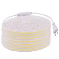 LED стрічка 220В СОВ 320 LED 9Вт Білий Теплий 2800-3200K IP68 8мм