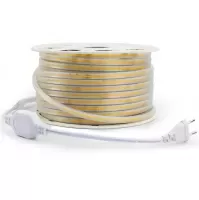 LED стрічка 220В СОВ320 9Вт Білий Холодний 5500-6000K IP68 8мм